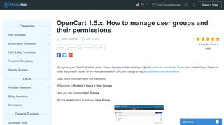 
                            11. OpenCart 1.5.x. How to manage user groups and their permissions ...