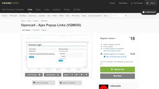 
                            12. Opencart - Ajax Popup Links (VQMOD) by nlitewebs | CodeCanyon