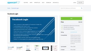 
                            3. OpenCart - Facebook Login