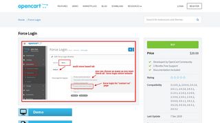 
                            9. OpenCart - Force Login