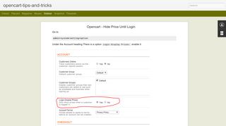 
                            11. Opencart - Hide Price Until Login | opencart-tips-and-tricks