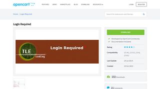 
                            8. OpenCart - Login Required