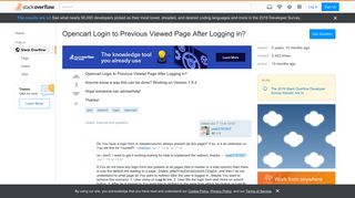 
                            11. Opencart Login to Previous Viewed Page After Logging in? - Stack ...