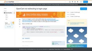 
                            12. OpenCart not redirecting to login page - Stack Overflow