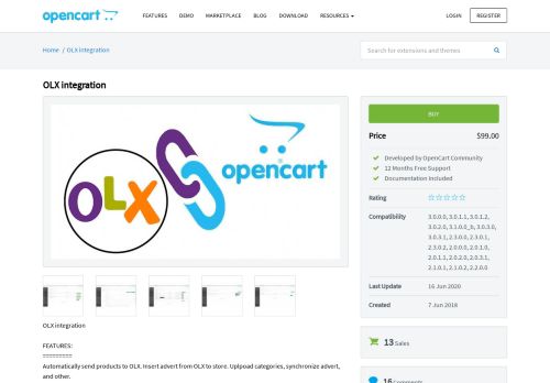 
                            10. OpenCart - OLX integration