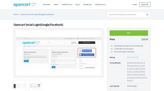 
                            8. OpenCart - Opencart Social Login(Google/Facebook)