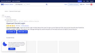 
                            7. Opencart Social Login - WebKul