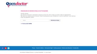 
                            3. Opendoctor - Reinvia mail di attivazione