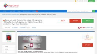 
                            7. Openg Axis ASAP Account online and get 250 edge points, 1000rs off ...