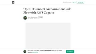 
                            4. OpenID Connect Authorization Code Flow with AWS Cognito - Medium