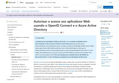 
                            7. OpenID Connect - Microsoft Docs