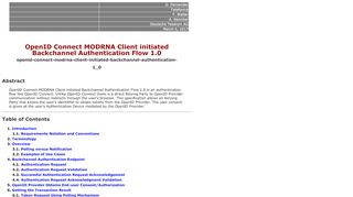 
                            6. OpenID Connect MODRNA Client initiated Backchannel ...