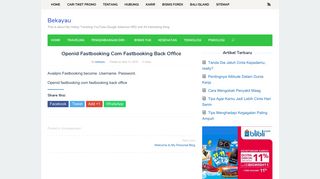 
                            8. Openid Fastbooking Com Fastbooking Back Office - Bekayau