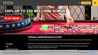 
                            9. Opening a Moneybookers Account - Mega Casino