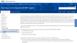 
                            3. Opening a service request with IBM Support