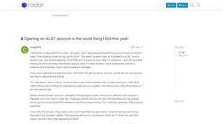 
                            12. Opening an ALAT account is the worst thing I Did this year! - Radar ...