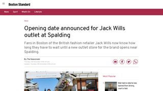 
                            6. Opening date announced for Jack Wills outlet at Spalding - Boston ...