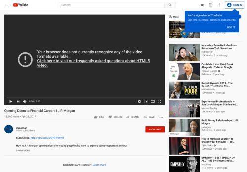 
                            10. Opening Doors to Financial Careers | J.P. Morgan - YouTube