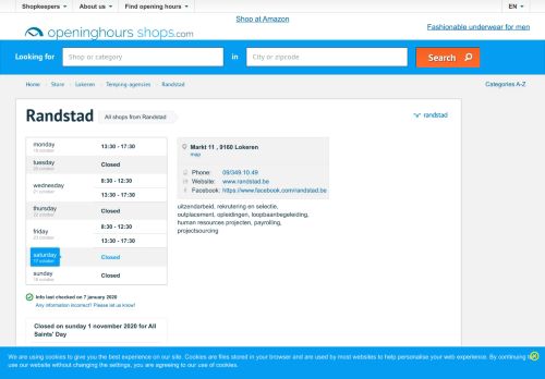 
                            9. Opening hours of Randstad in Lokeren