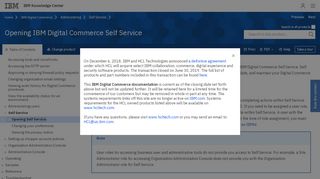 
                            10. Opening IBM Digital Commerce Self Service