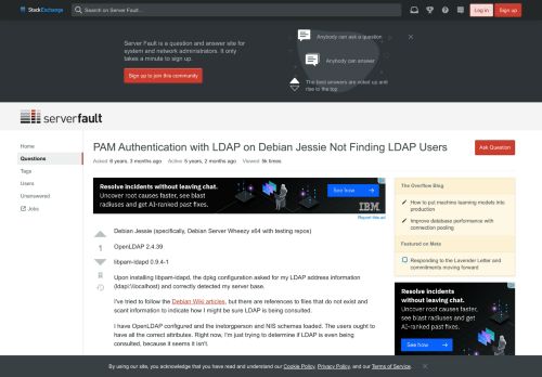 
                            12. openldap - PAM Authentication with LDAP on Debian Jessie Not ...