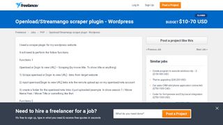 
                            9. Openload/Streamango scraper plugin - Wordpress | PHP | ...