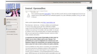 
                            3. Openmailbox - LinuxFr.org