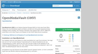 
                            11. OpenMediaVault (OMV) | heise Download