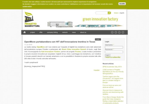
                            12. OpenMove portabandiera con HIT dell'innovazione trentina in Texas ...