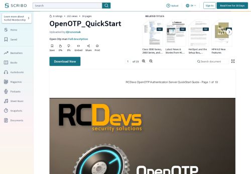 
                            10. OpenOTP_QuickStart | Radius | Web Server - Scribd