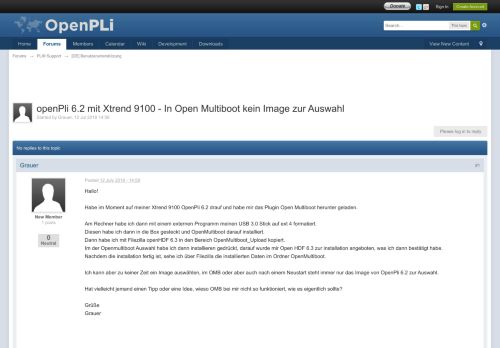 
                            12. openPli 6.2 mit Xtrend 9100 - In Open Multiboot kein Image zur ...