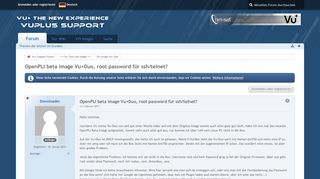 
                            7. OpenPLI beta image Vu+Duo, root password für ssh/telnet? - PLi ...