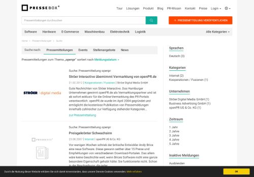 
                            7. openpr - Pressemitteilungen - PresseBox