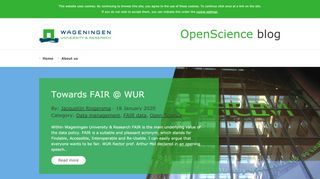 
                            10. OpenScience - Wageningen University & Research blog platform