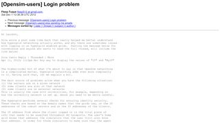 
                            1. [Opensim-users] Login problem - OpenSimulator