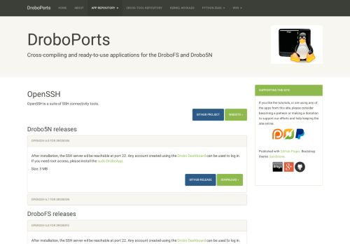 
                            12. OpenSSH – DroboPorts