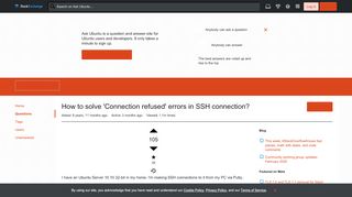 
                            12. openssh - How to solve 'Connection refused' errors in SSH ...
