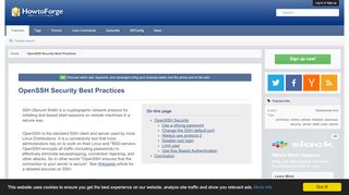 
                            13. OpenSSH Security Best Practices - HowtoForge