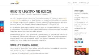 
                            9. OpenStack, Devstack and Horizon - Installing and setting up a basic ...