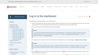 
                            1. OpenStack Docs: Log in to the dashboard