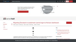 
                            6. openstack - Migrating Devstack to subdomain cannot login to ...