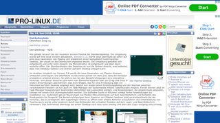 
                            10. OpenSuse Leap 15 - Der Desktop - KDE - Pro-Linux