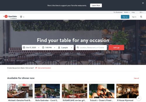 
                            12. OpenTable: Restaurants and Restaurant Reservations