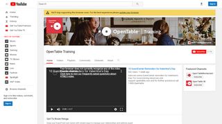 
                            7. OpenTable Training - YouTube