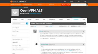 
                            6. OpenVPN ALS / Discussion / Help:Default Admin user and password ...