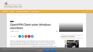 
                            11. OpenVPN Client unter Windows einrichten - techgrube.de
