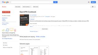
                            10. OpenVPN Cookbook - Google बुक के परिणाम