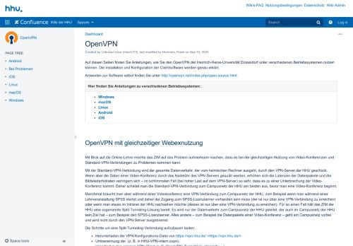 
                            4. OpenVPN - Wiki der HHU - Heinrich-Heine-Universität Düsseldorf
