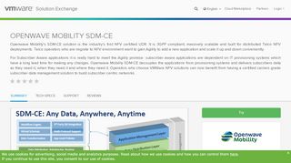 
                            11. Openwave Mobility SDM-CE - VMware Solution Exchange