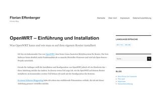 
                            11. OpenWRT - Einführung und Installation - Florian Effenberger